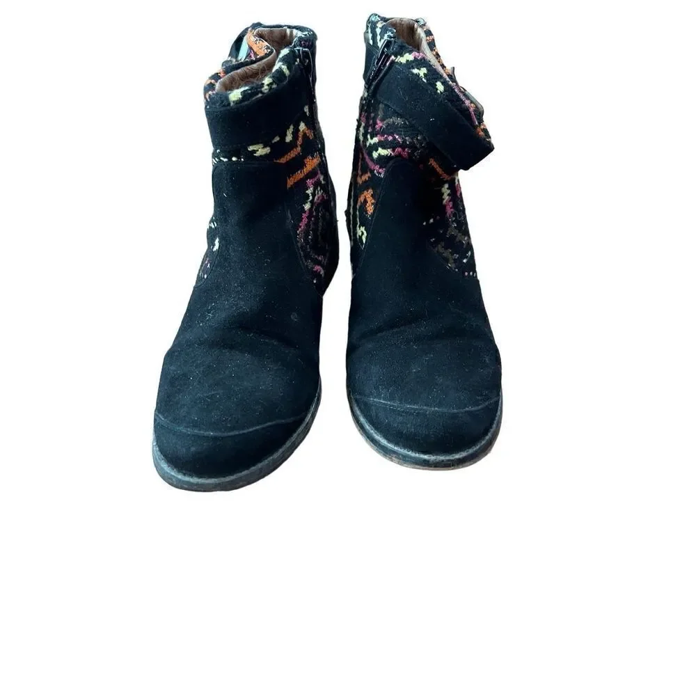 Desigual boho suede ankle boots